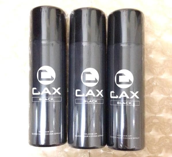 CAX カックス ボリュームアップ スプレー ブラック 100g 3本