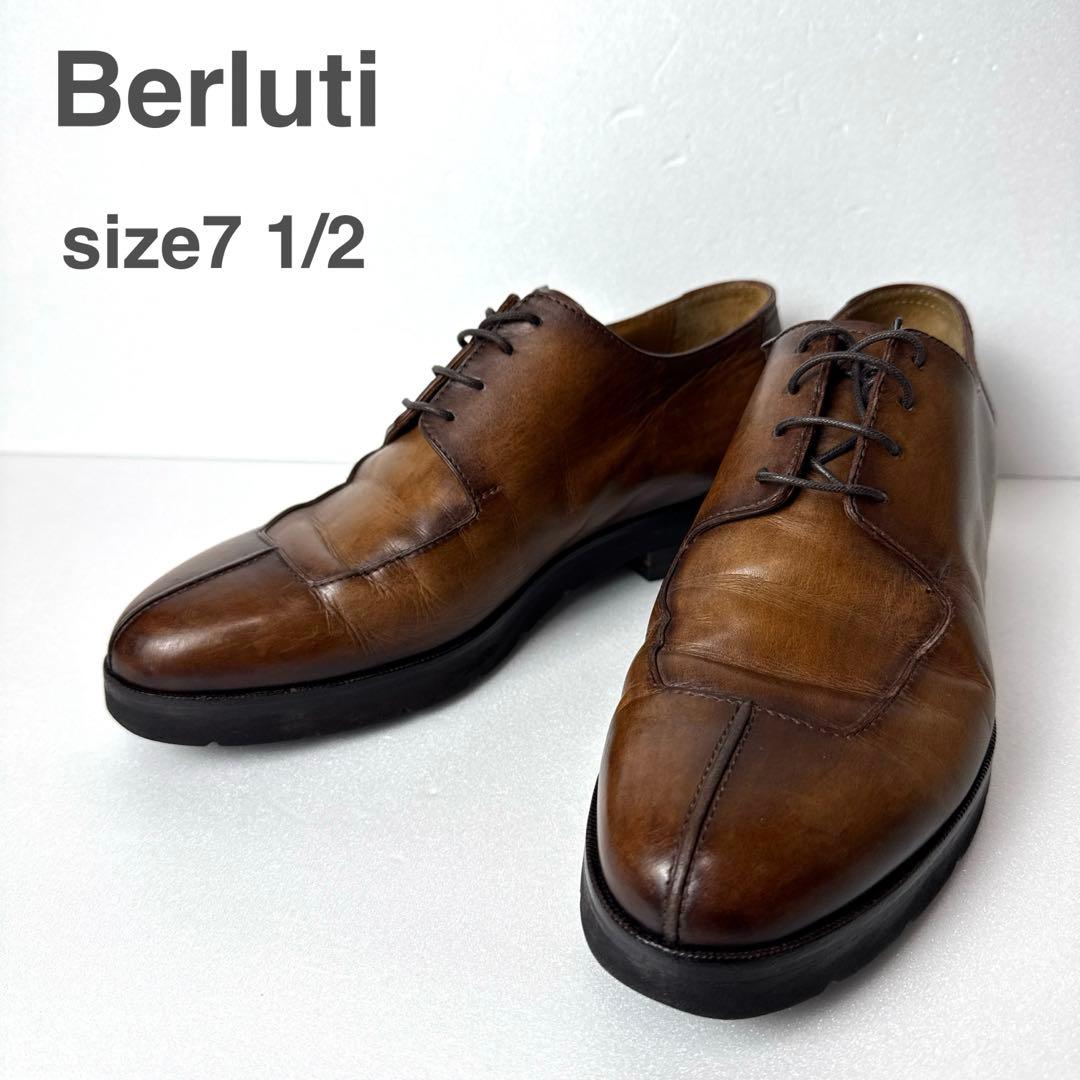 【美品】Berluti エプロンフロントダービー　7 1/2