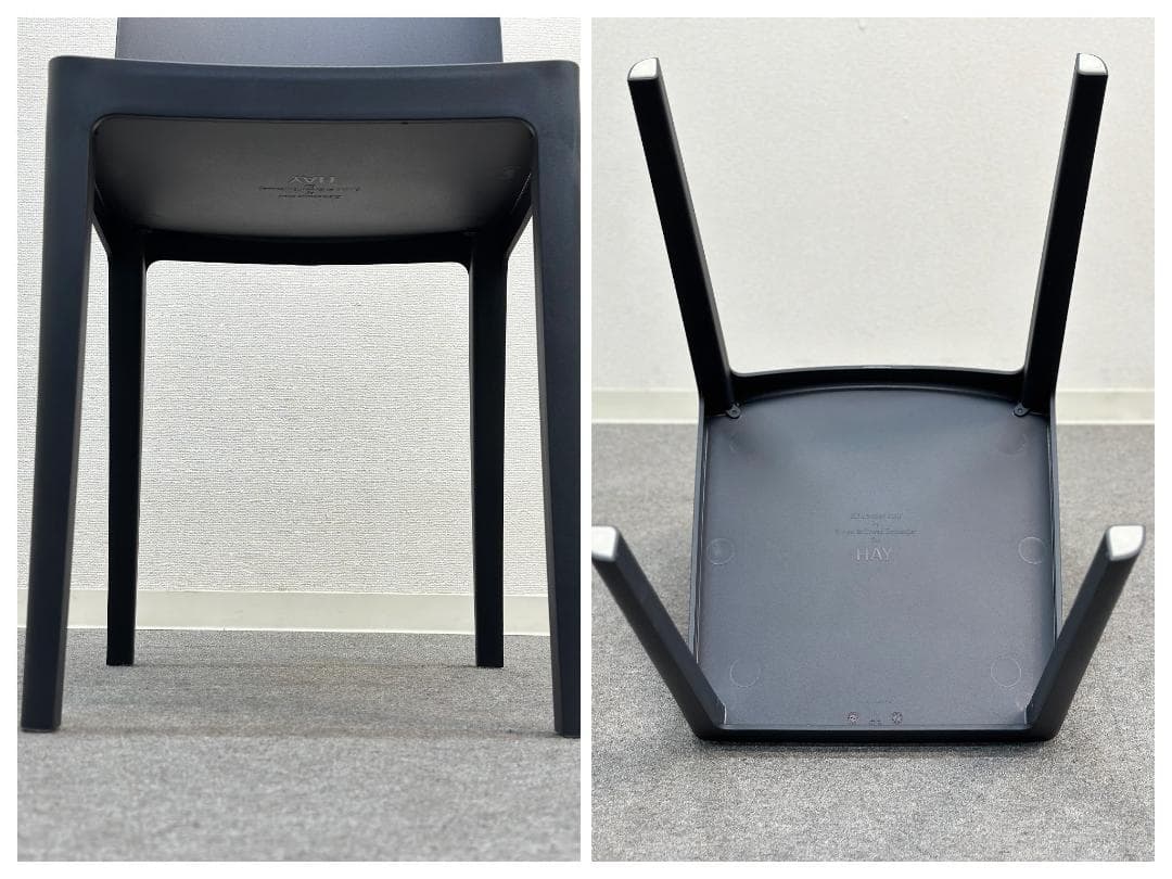 HAY■エレメンターレチェア　アンスラサイト　ダイニング　アウトドア　黒　北欧