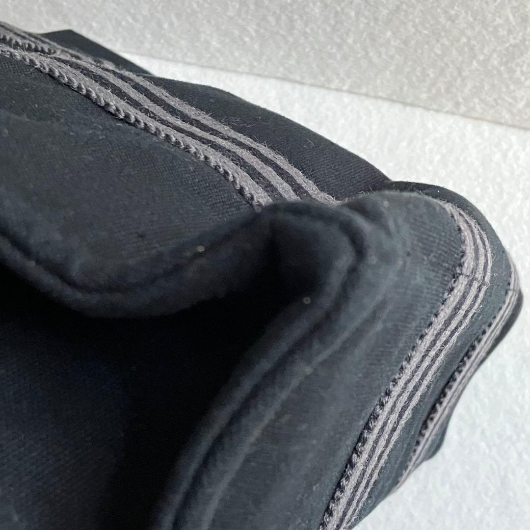 エルメス　HERMES フールトゥ　PM トートバッグ　黒　ストライプ