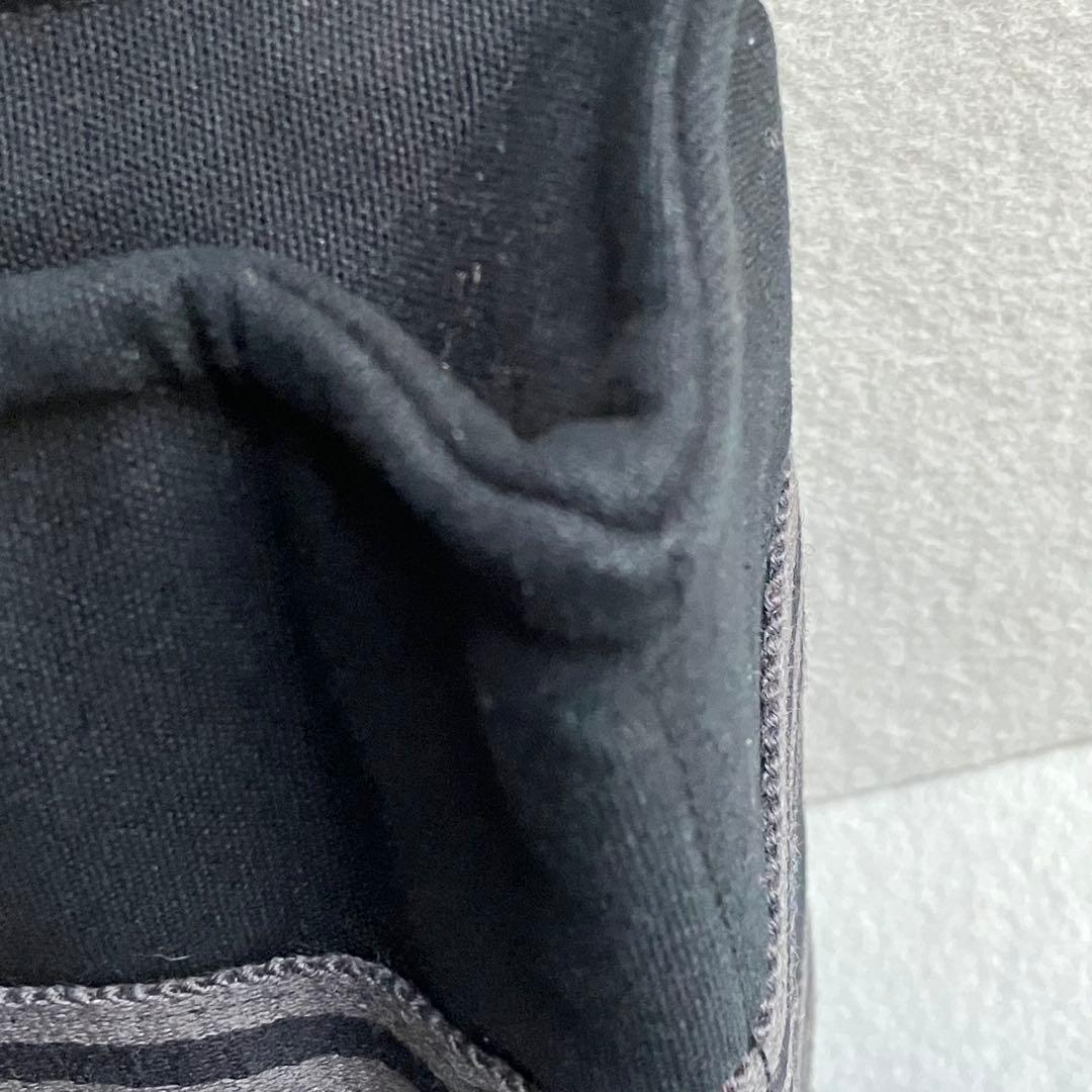 エルメス　HERMES フールトゥ　PM トートバッグ　黒　ストライプ