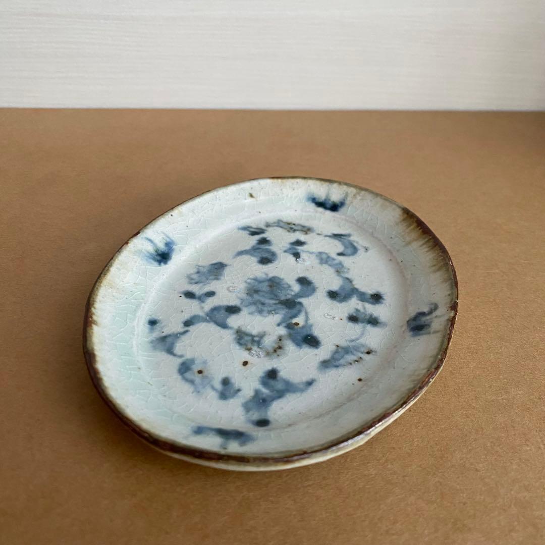 コウホ窯　市野吉記　安南手　小皿　楕円皿