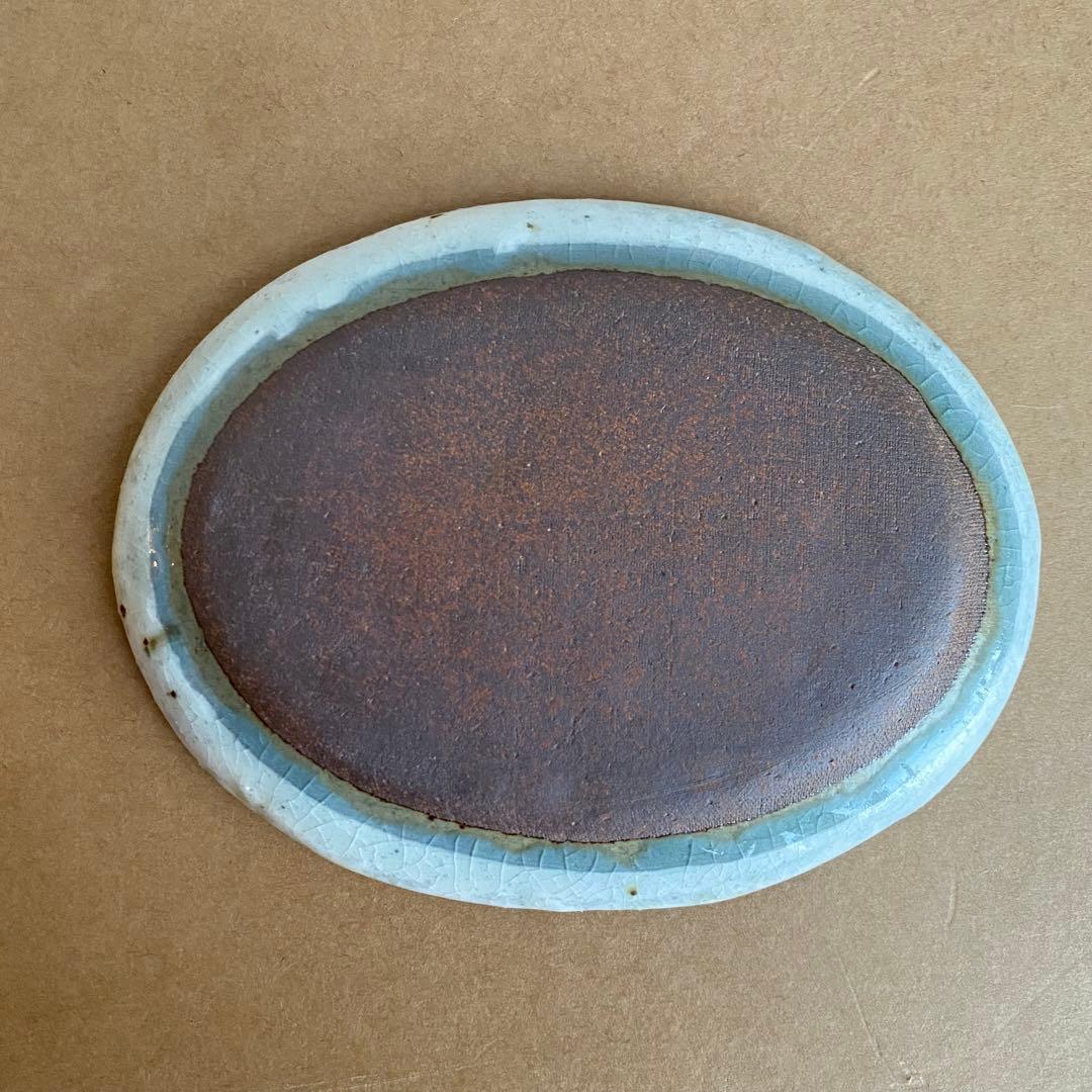 コウホ窯　市野吉記　安南手　小皿　楕円皿