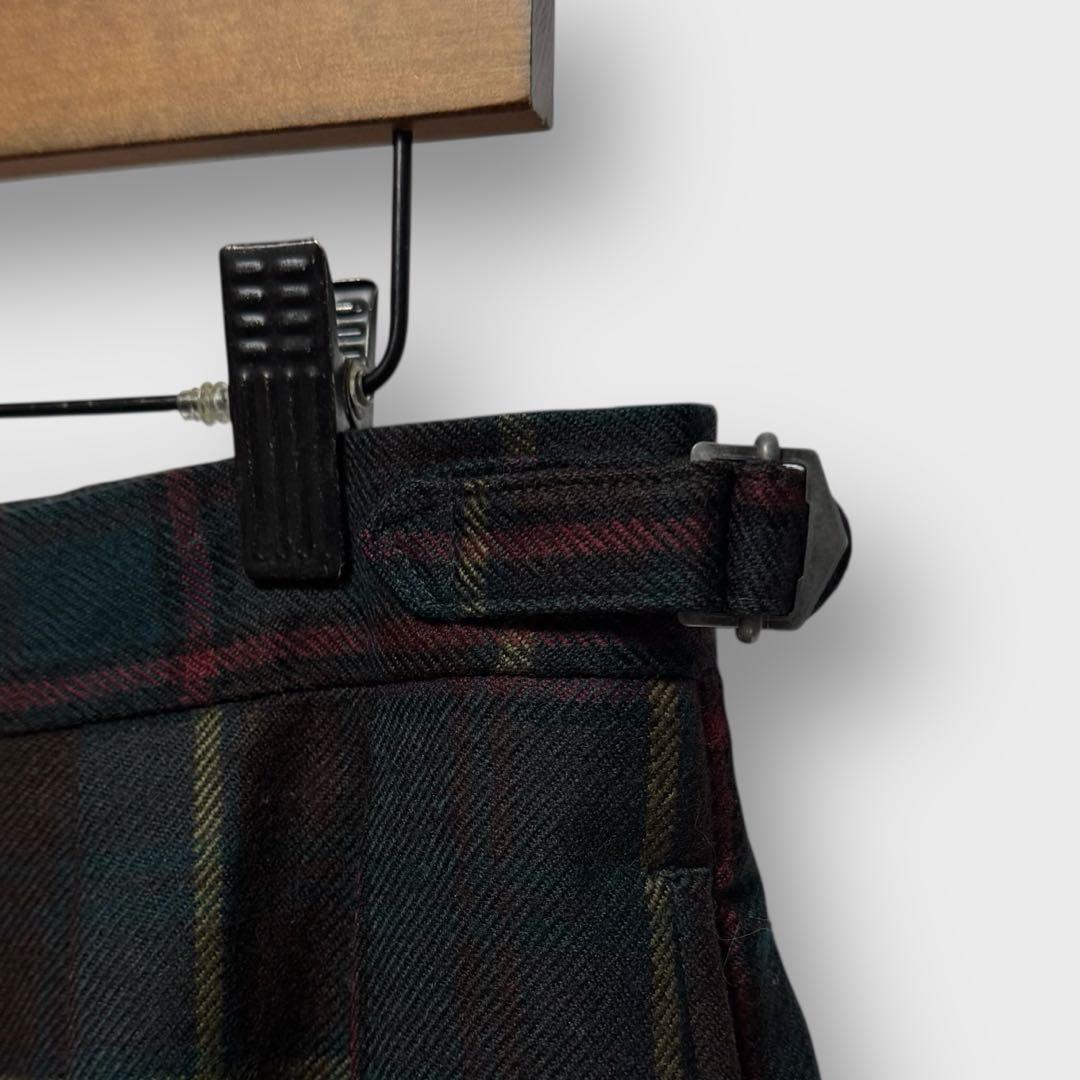 90's ポロバイラルフローレン 2タック ストレートパンツ タータンチェック