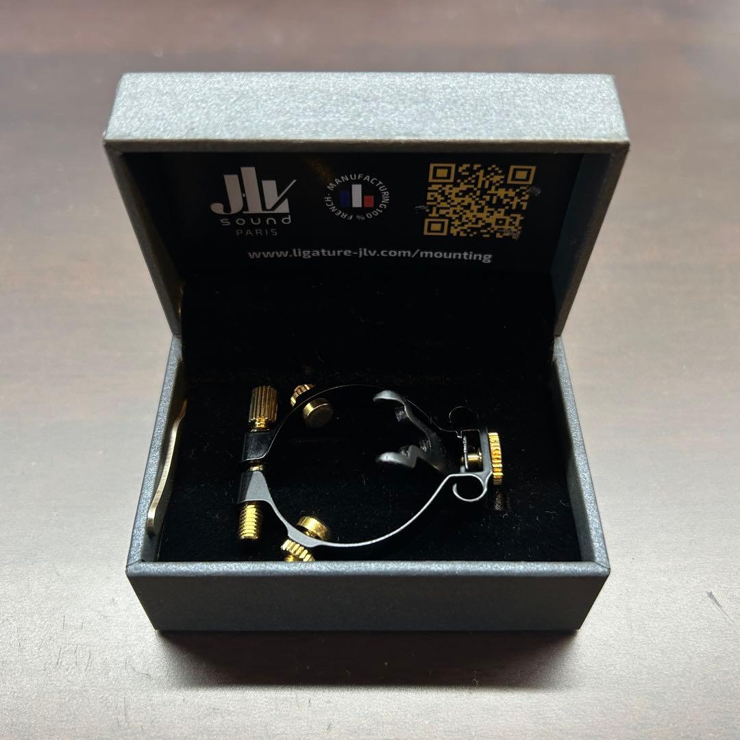 JLV アルトサックス用リガチャー ブラックエディション 中古美品