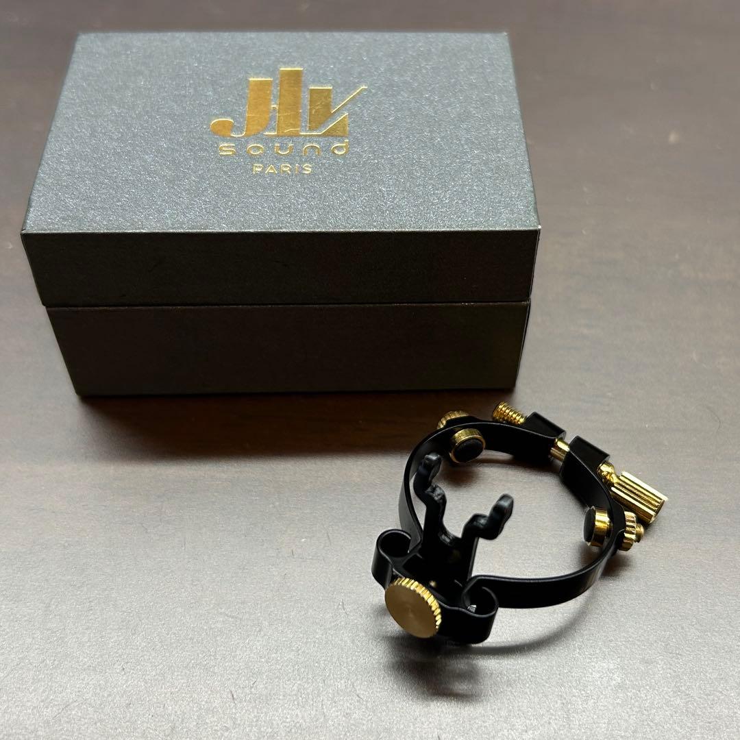 JLV アルトサックス用リガチャー ブラックエディション 中古美品