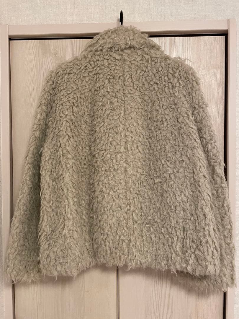 k*k様 アダムエロペ　レディースファーハーフコート　ライトベージュ