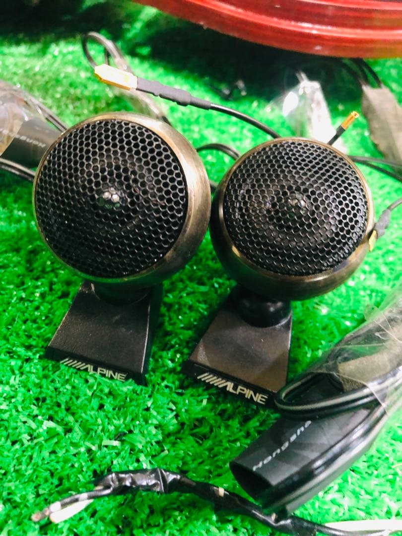 ALPINE DDLiner スピーカー 赤色 配線付きddl-r17s