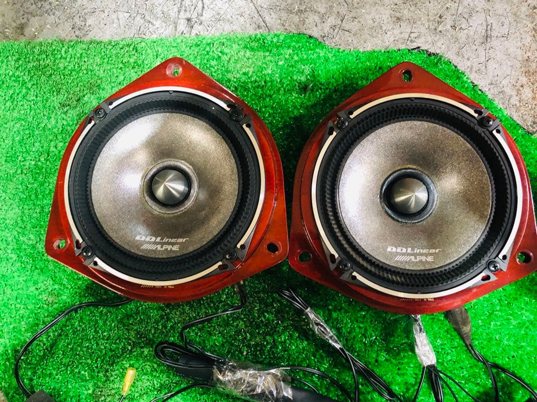 ALPINE DDLiner スピーカー 赤色 配線付きddl-r17s