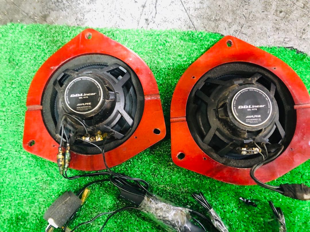 ALPINE DDLiner スピーカー 赤色 配線付きddl-r17s