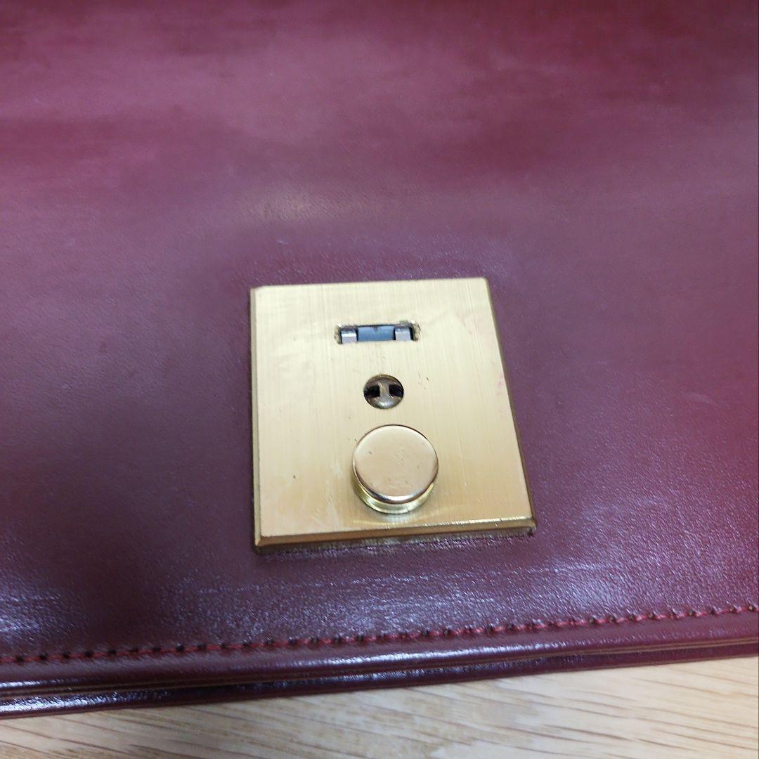 【レア】Cartier カルティエ セカンドバッグ クラッチバッグ ボルドー