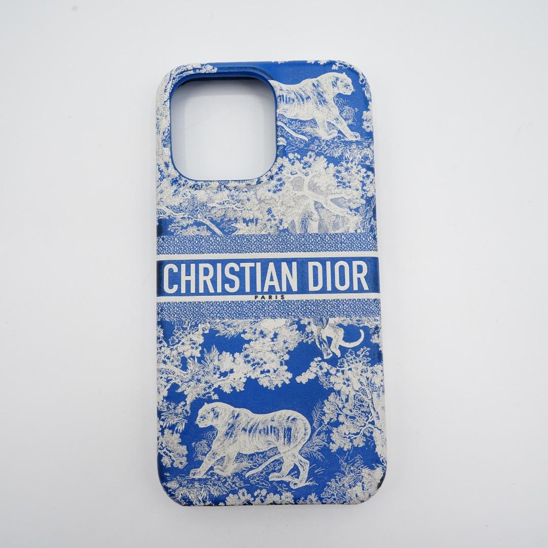 Christian Dior iPhone13 用ケース ブルー