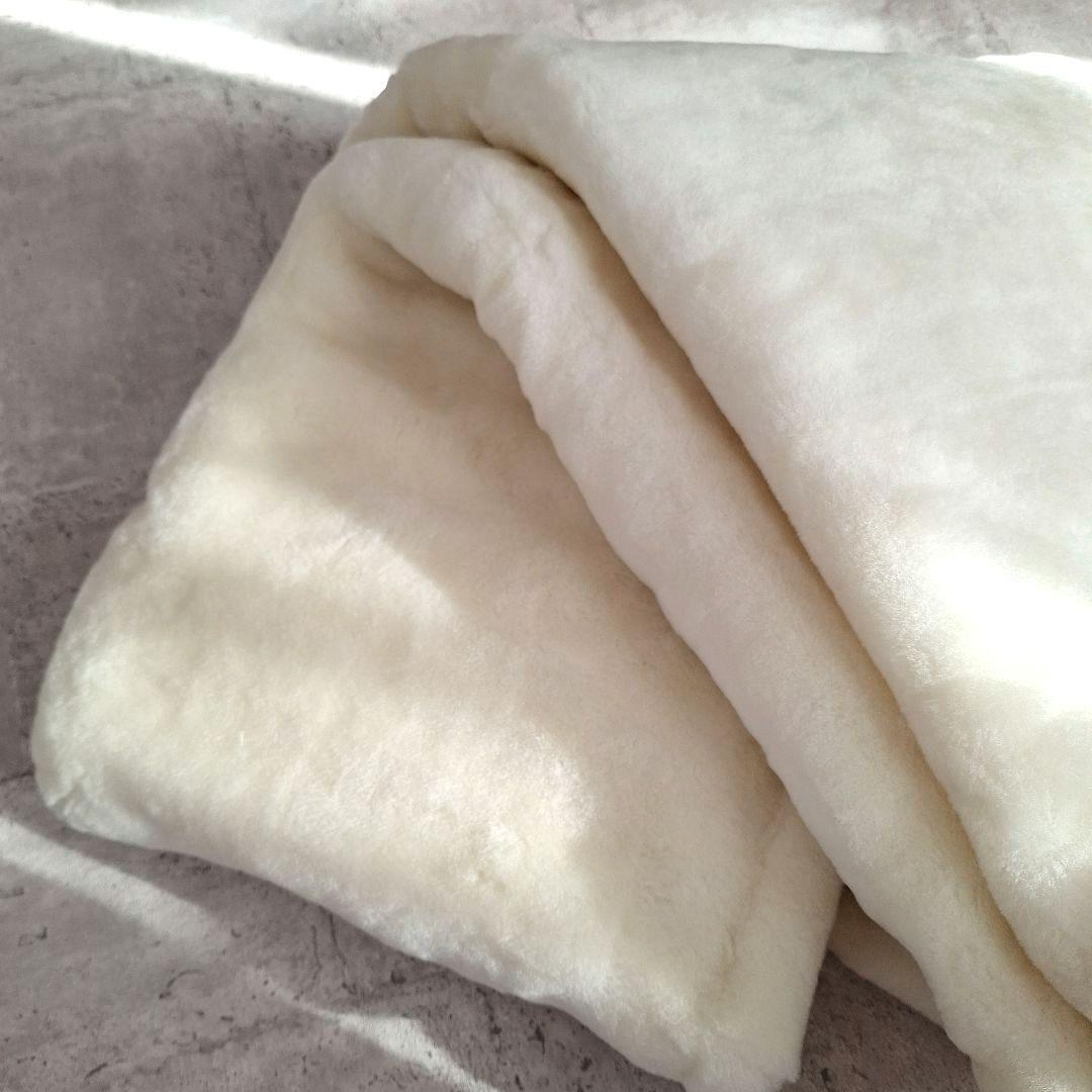 シングル メリノウール マイヤー毛布 洗える 三井毛織 国産 ナチュラルホワイト