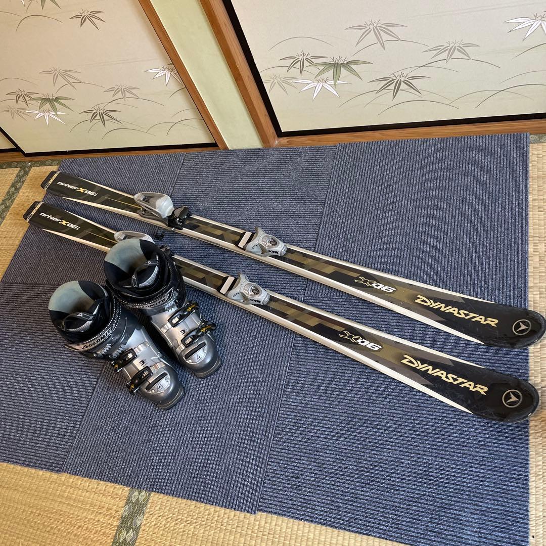 スキー板154センチ　スキーブーツ25-25.5 スキーセット　スキー板155