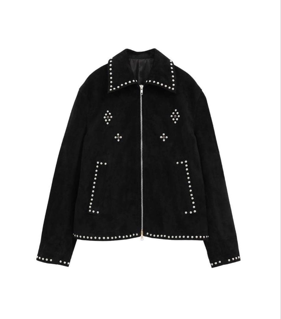 ジャケット・アウター CLANE SUEDE STUDS BLOUSON