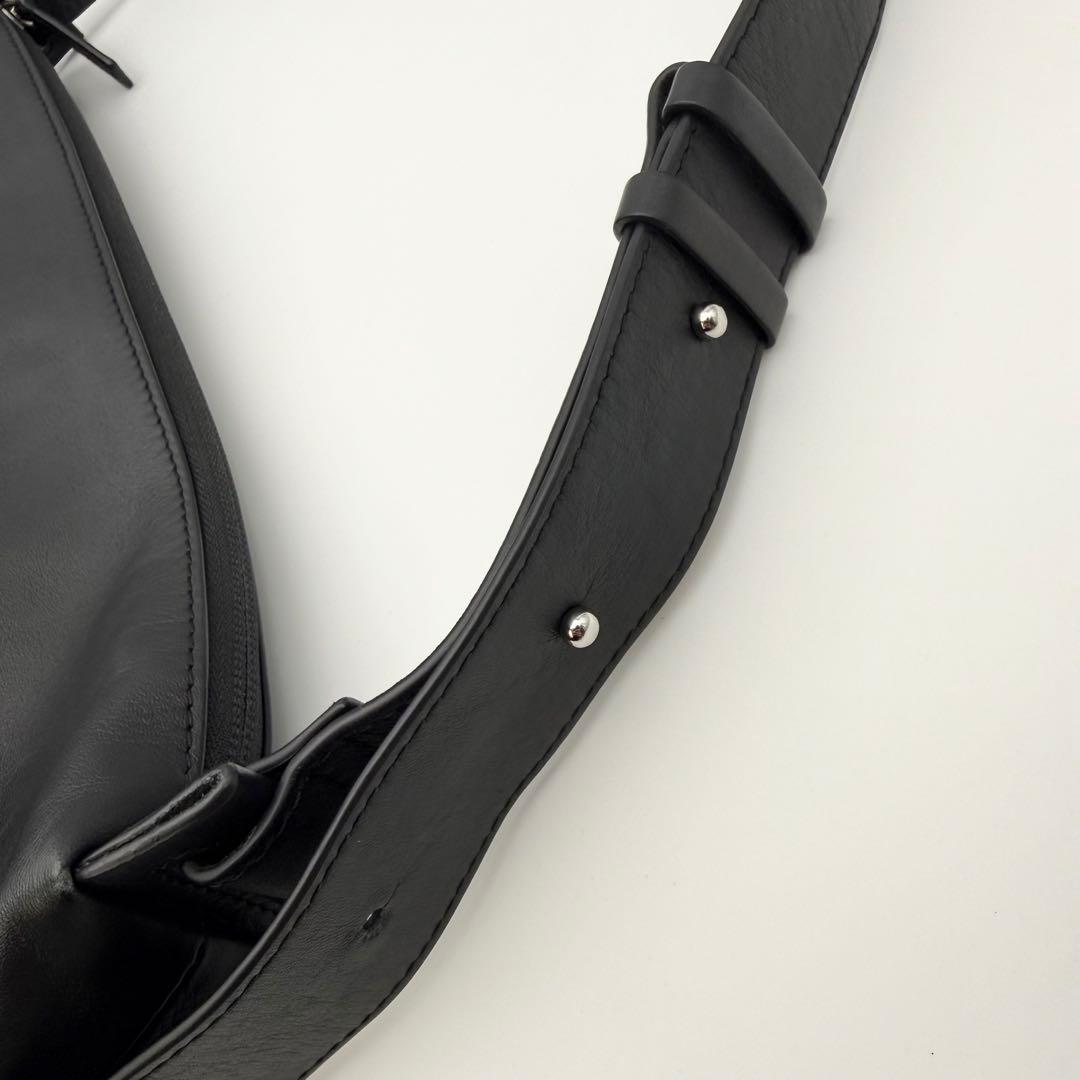 【極美品】ear PAPILLONNER 2WAYレザーショルダーバッグブラック