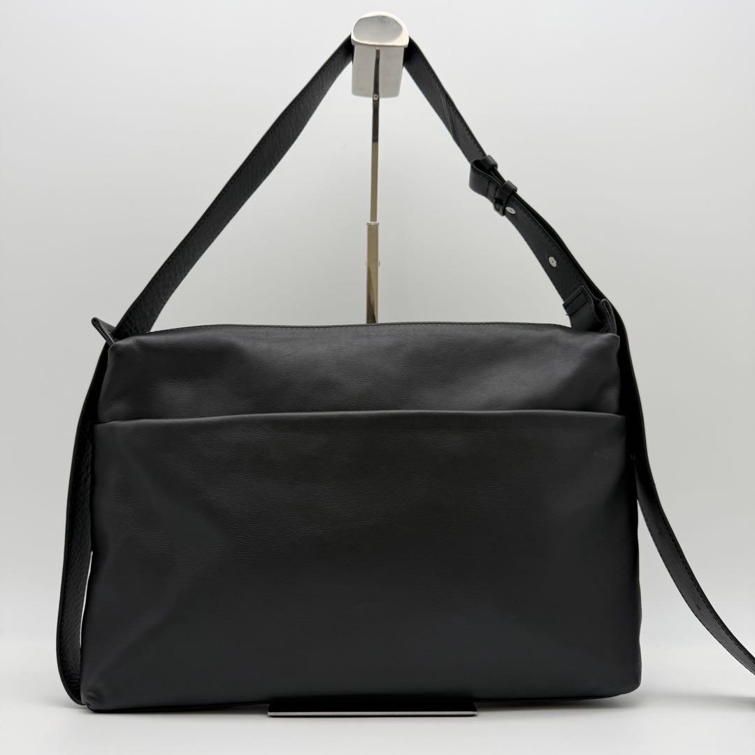 【極美品】ear PAPILLONNER 2WAYレザーショルダーバッグブラック