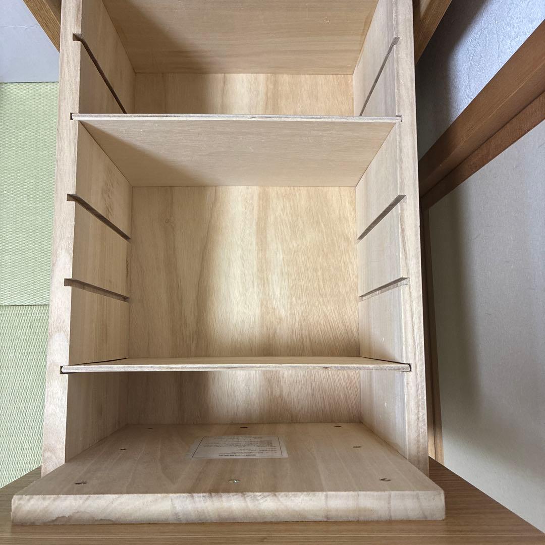 『りんこ』無印良品のオーク無垢材 キャビネット