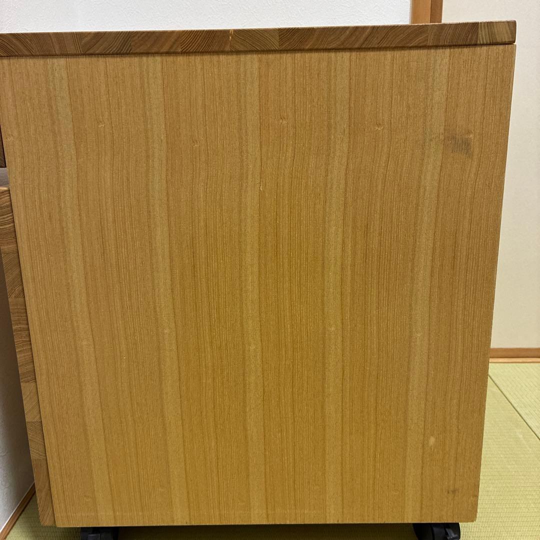 『りんこ』無印良品のオーク無垢材 キャビネット