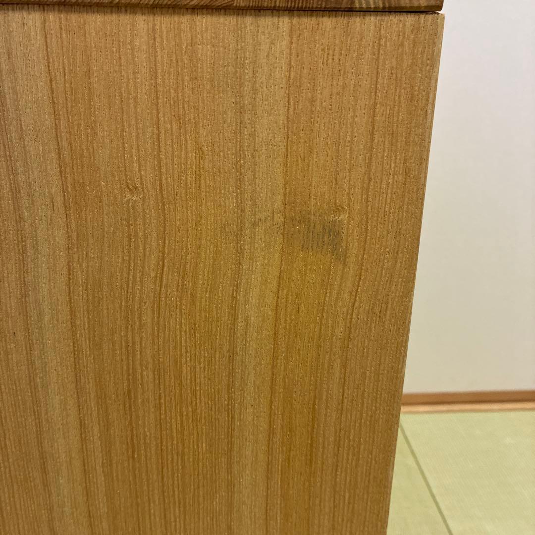 『りんこ』無印良品のオーク無垢材 キャビネット