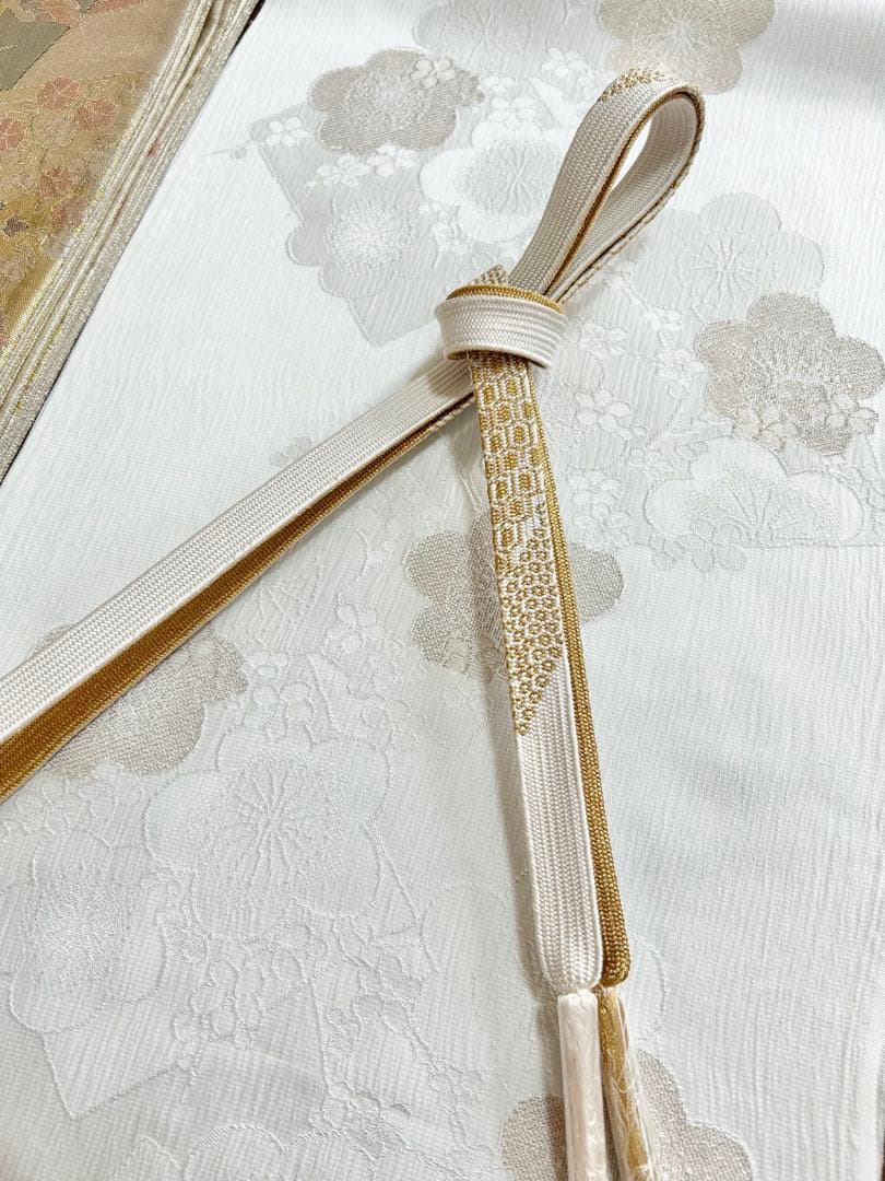 美品　正絹訪問着　裄丈長め　フルセット4点　佐賀錦袋帯　入学式　卒業式　七五三