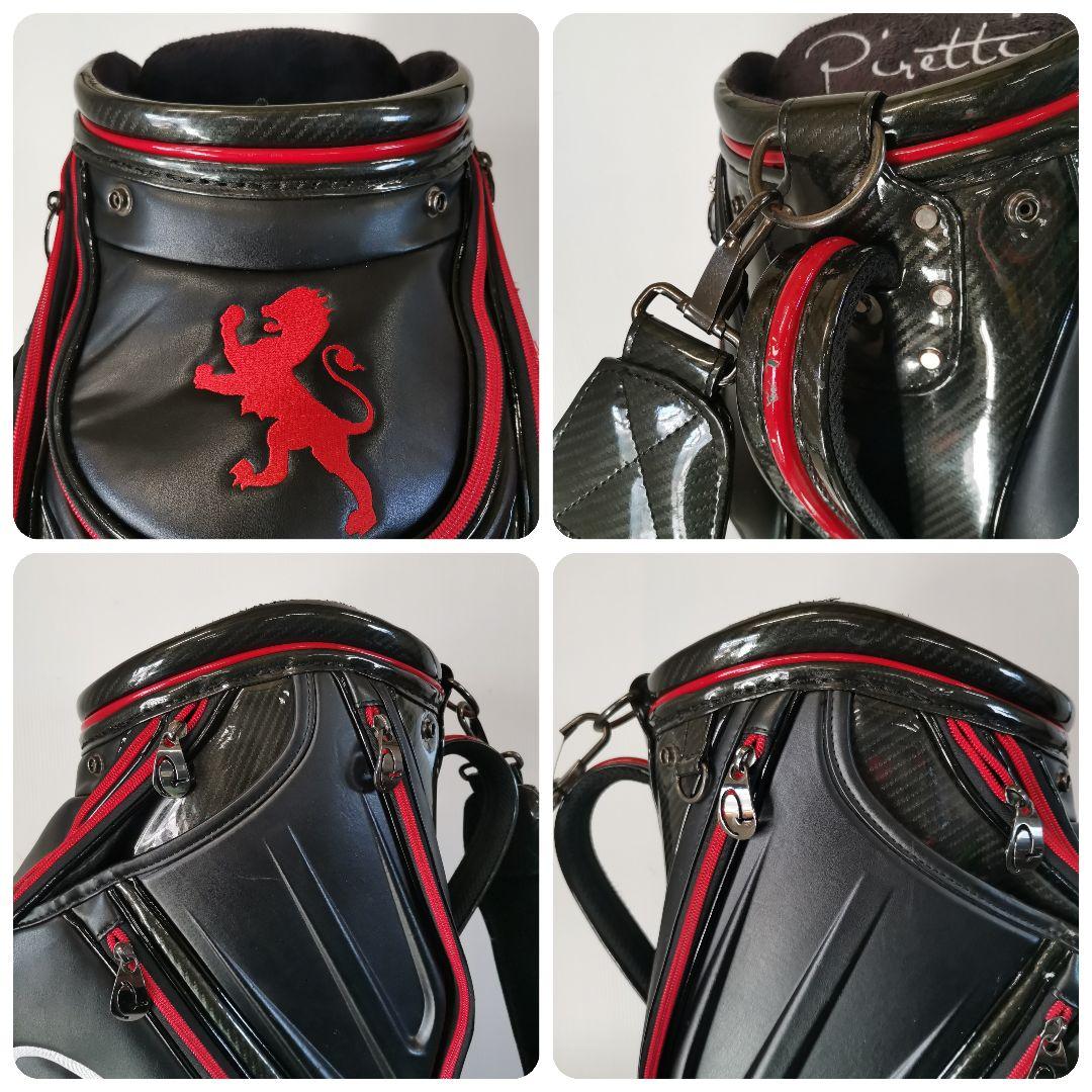 Piretti ピレッティキャディバッグ ゴルフバッグ 9型 ブラック