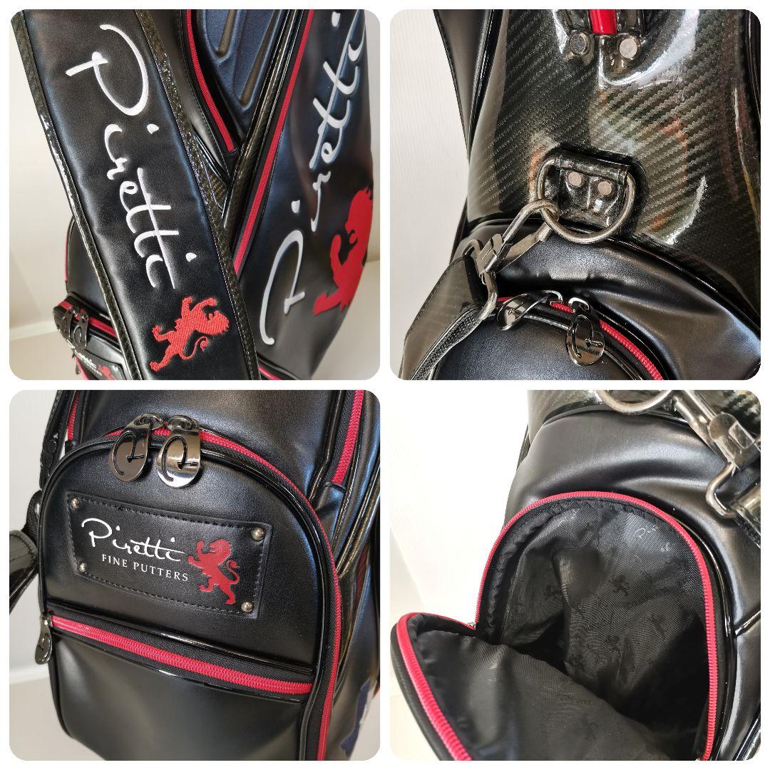Piretti ピレッティキャディバッグ ゴルフバッグ 9型 ブラック