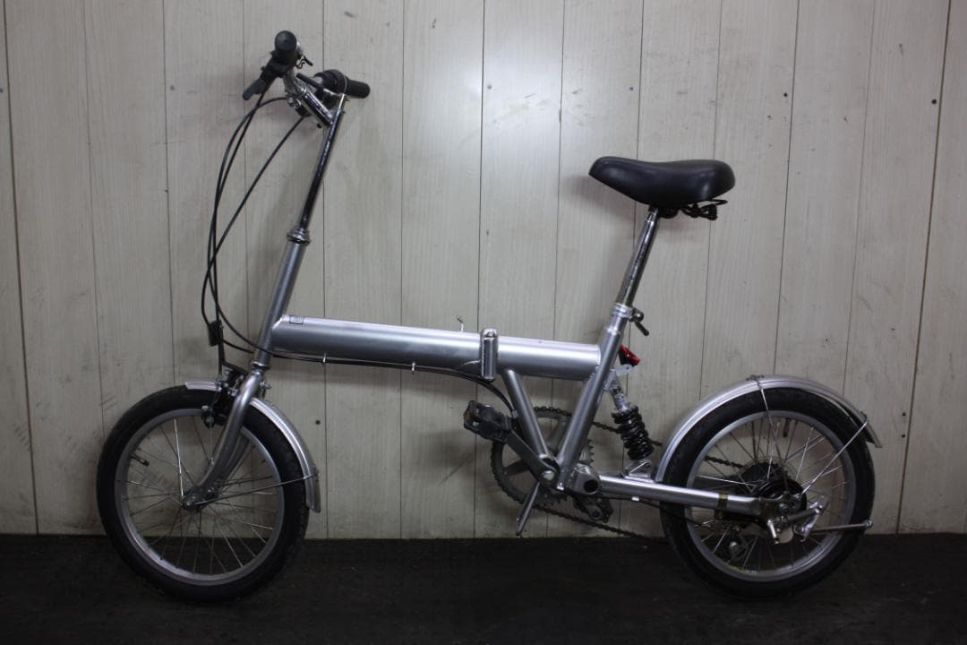 せ*ご様 SAKAMOTO製 16インチ シマノ6速 リヤサス 折り畳み自転車