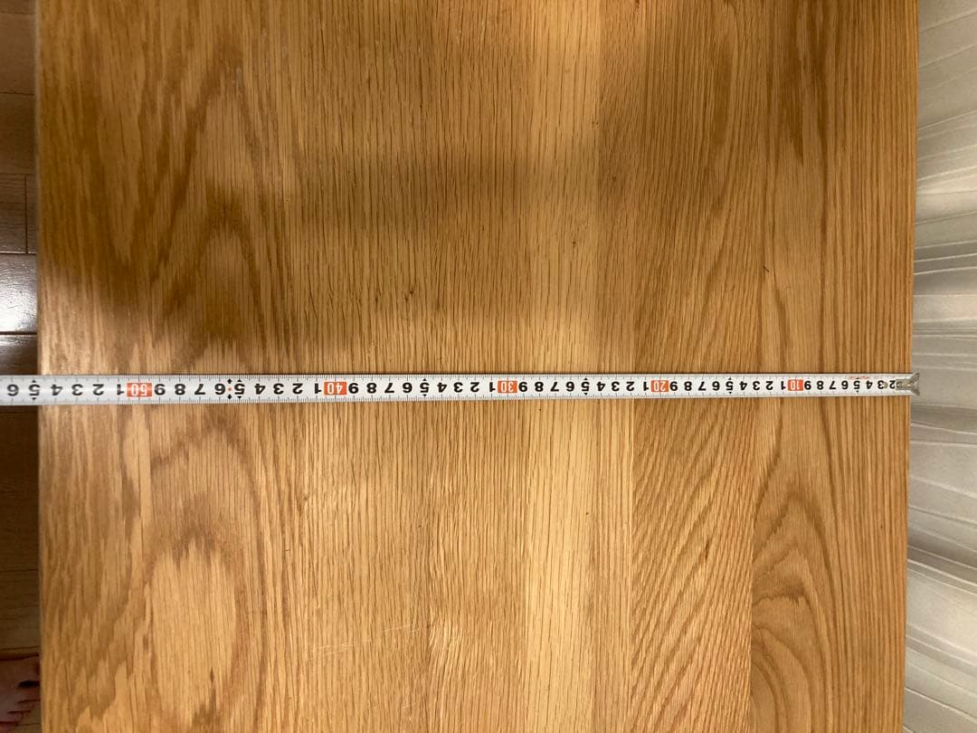 無印良品　オーク無垢材デスク