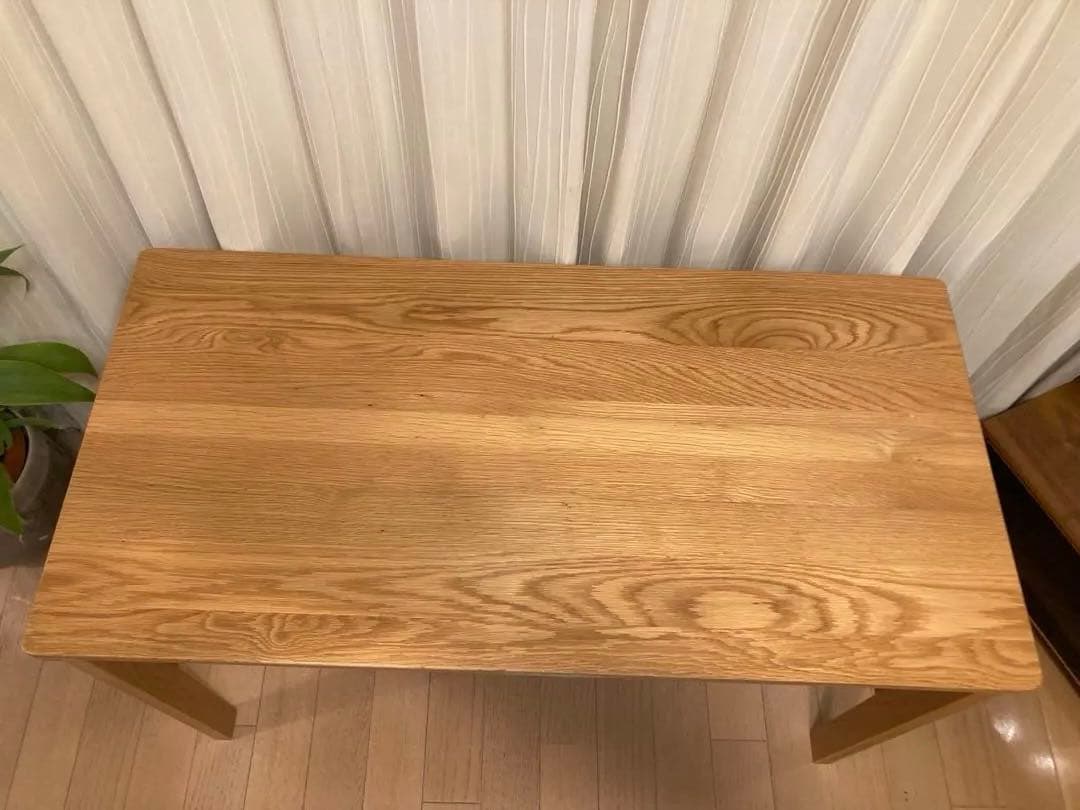 無印良品　オーク無垢材デスク