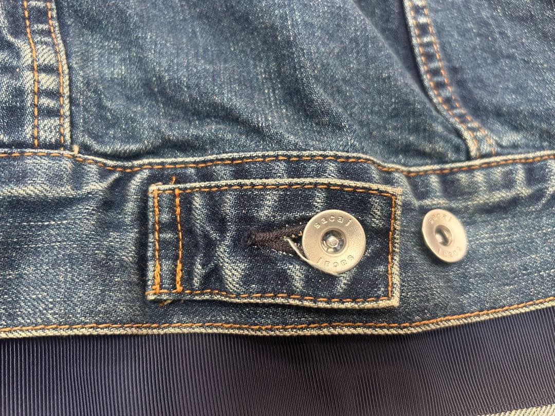 sacai デニムジャケット＆ニットドッキング