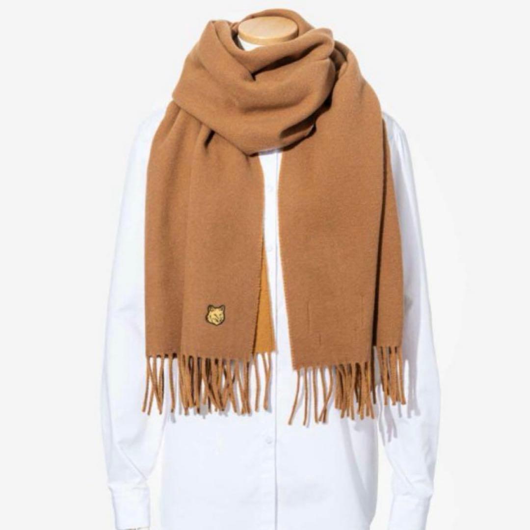 【新品正規品】最安値！MAISON KITSUNE メゾンキツネ　ウールマフラー