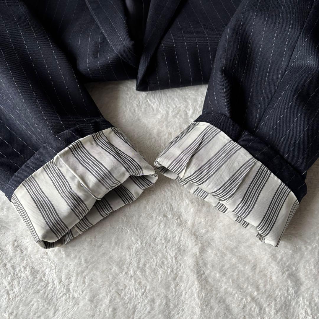 ✨️美品✨️ ブルックスブラザーズ スーツ ストライプ ネイビー Lサイズ 紺色