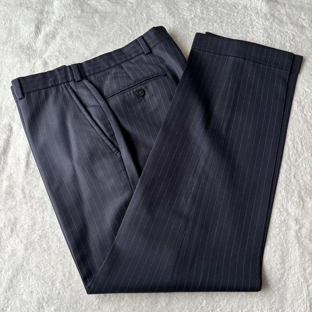 ✨️美品✨️ ブルックスブラザーズ スーツ ストライプ ネイビー Lサイズ 紺色