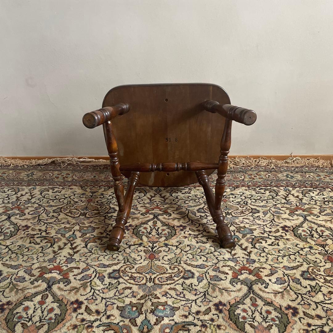 ④飛騨産業　キツツキマーク　ウィンザーアームチェア　アンティーク　ヴィンテージ