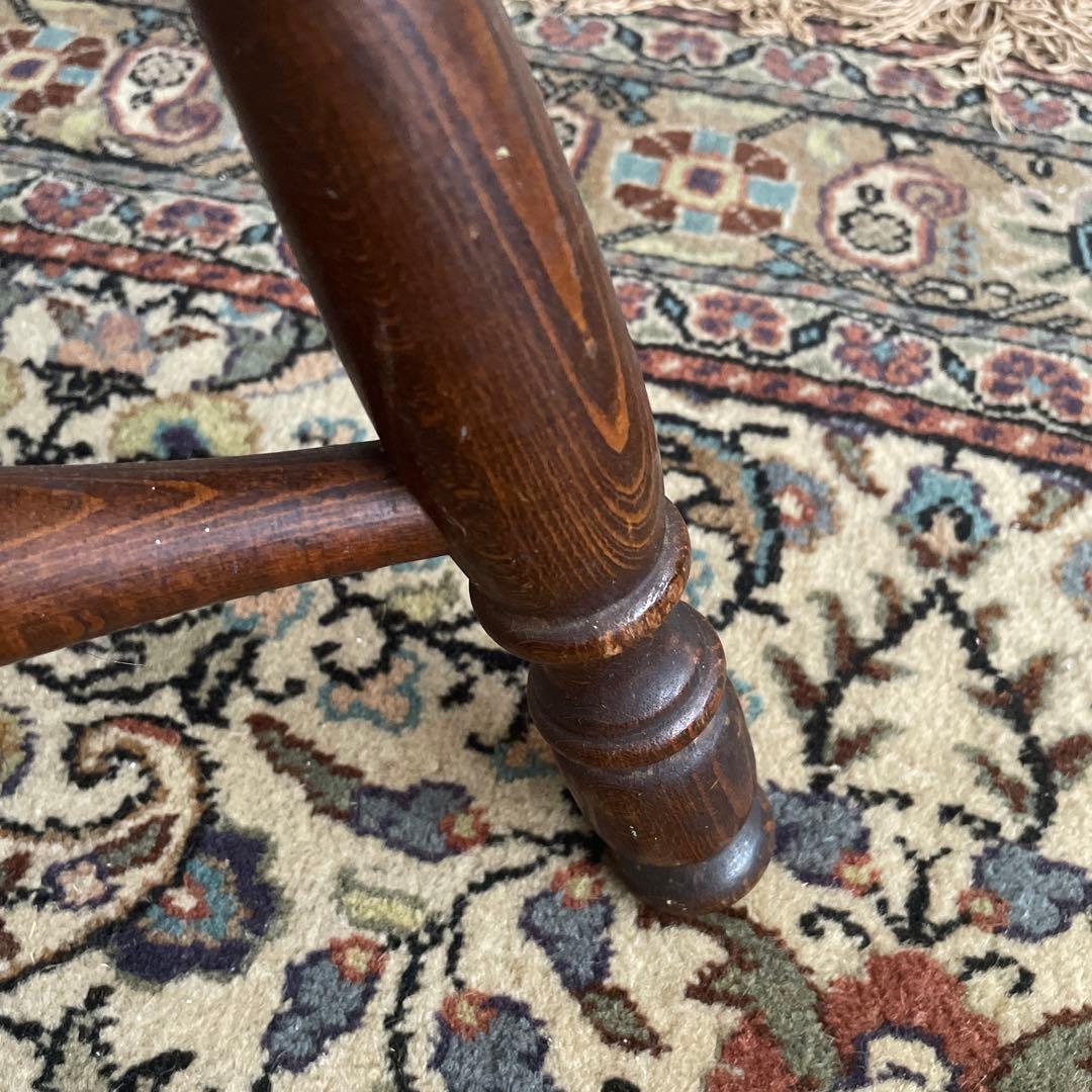 ④飛騨産業　キツツキマーク　ウィンザーアームチェア　アンティーク　ヴィンテージ