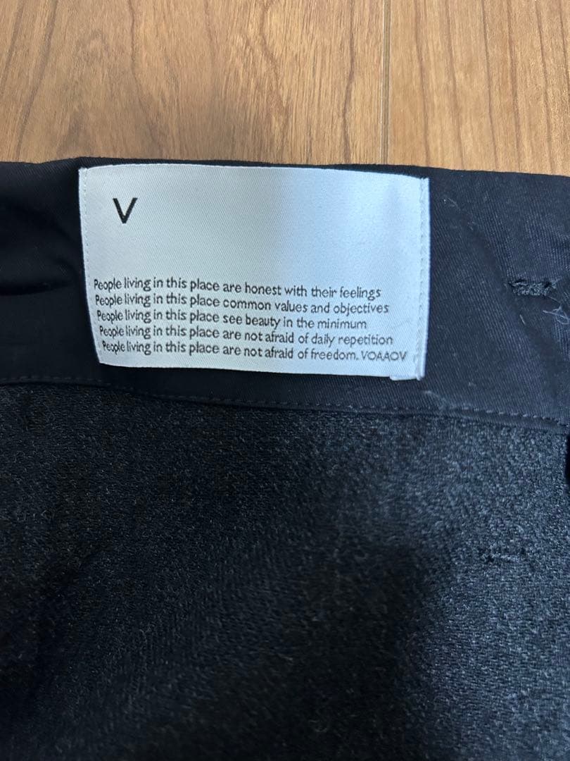 パンツ VOAAOV REFINE WOOL SERGE TUCK WIDEPANTS