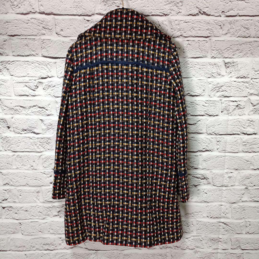 美品■MAX＆Co モヘヤ・アルパカ混 ウール ロングコート　ツイード