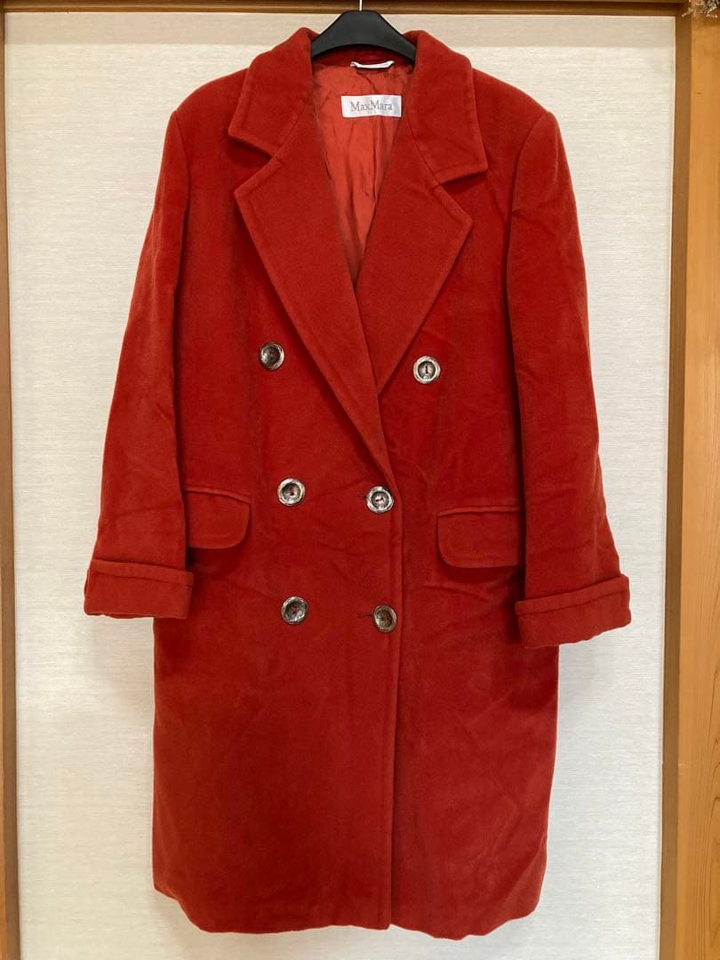 MaxMara チェスターコート　オレンジ