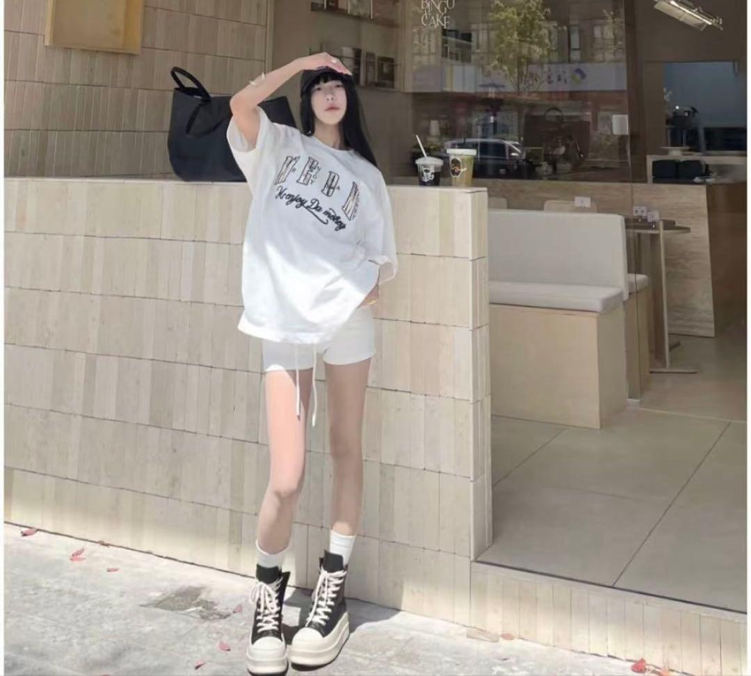 n*·様 rick owens ハイカットスニーカー ブラック 厚底7cm /3