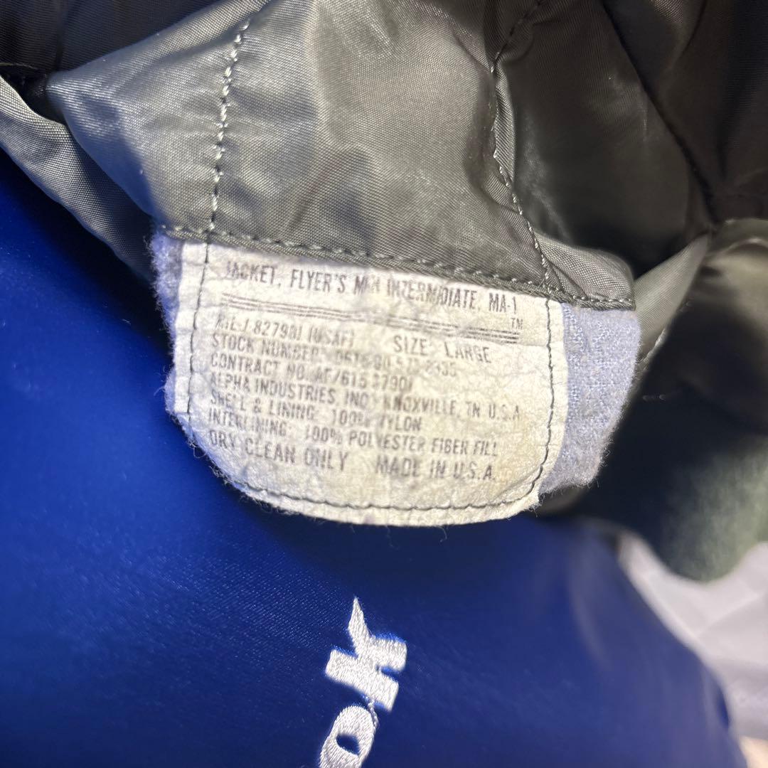 60'sMA-1フライトジャケット オリーブグリーン