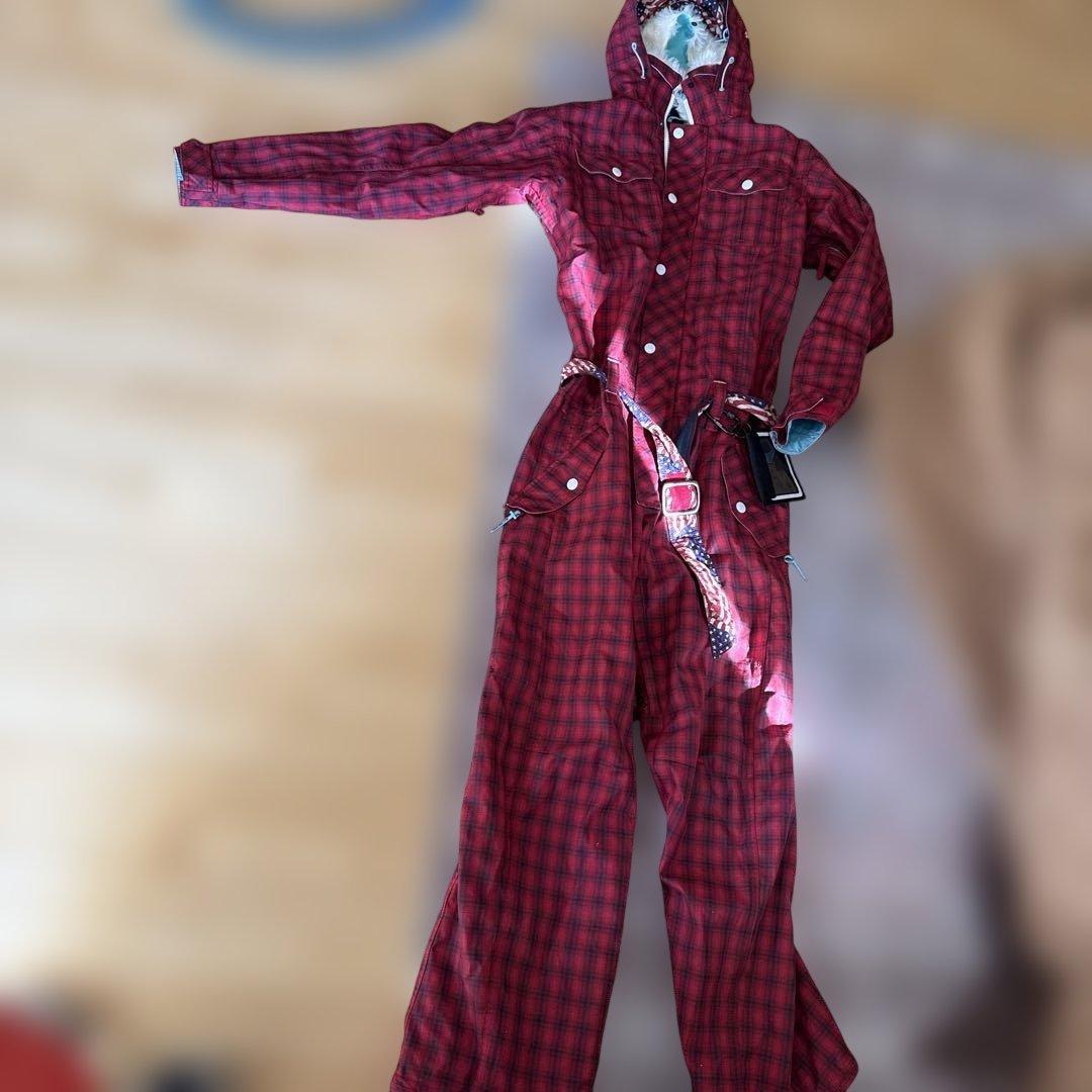 スノーボードウェア 赤と黒 チェック柄 Xnix