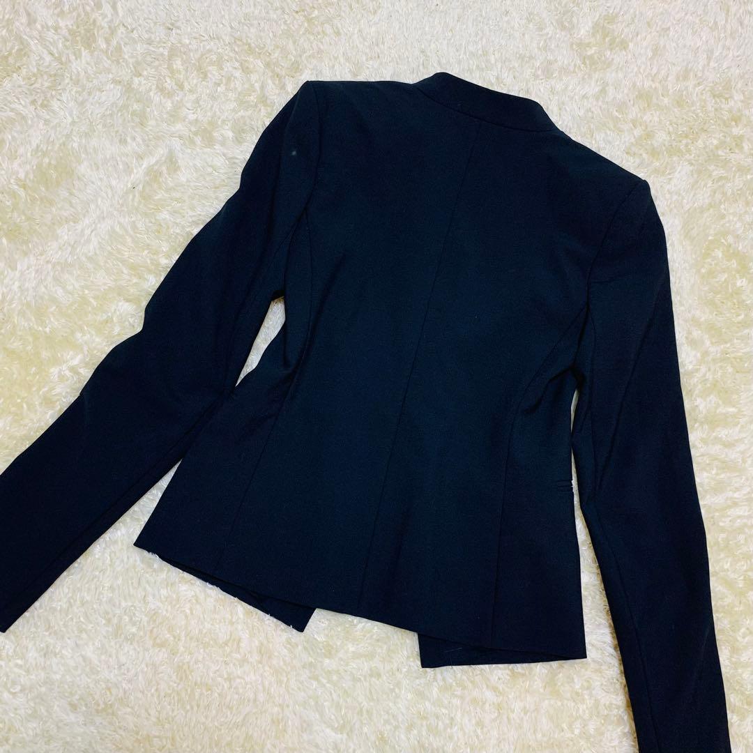 Theory ノーカラースーツ スカート 黒