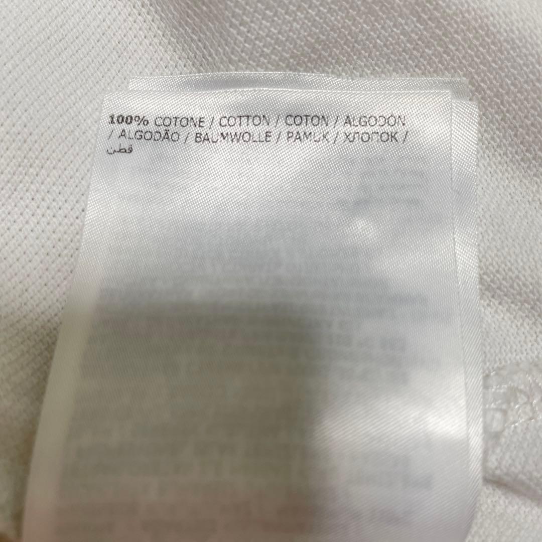 モンクレール　襟裏ロゴ　マグリア　ポロシャツ　ホワイト　Mサイズ