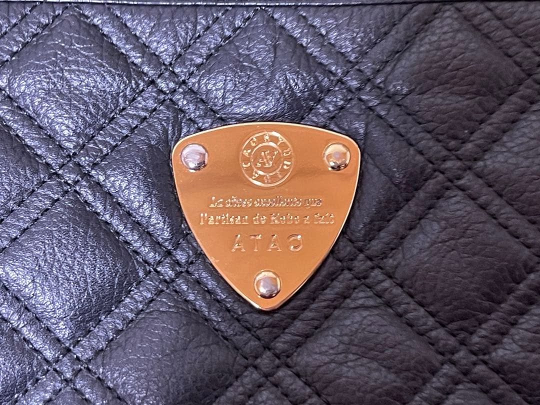 r*e様 アタオ　ブーブー　ブラックダイヤモンド　レザーキルティング