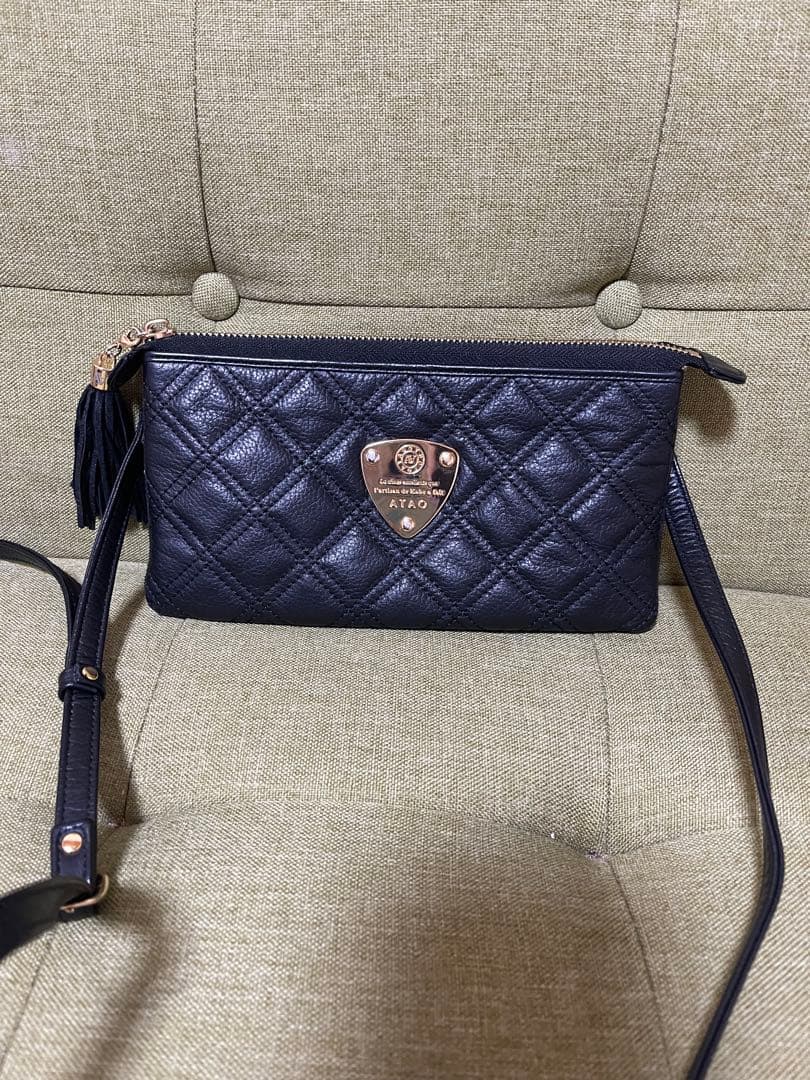 r*e様 アタオ　ブーブー　ブラックダイヤモンド　レザーキルティング