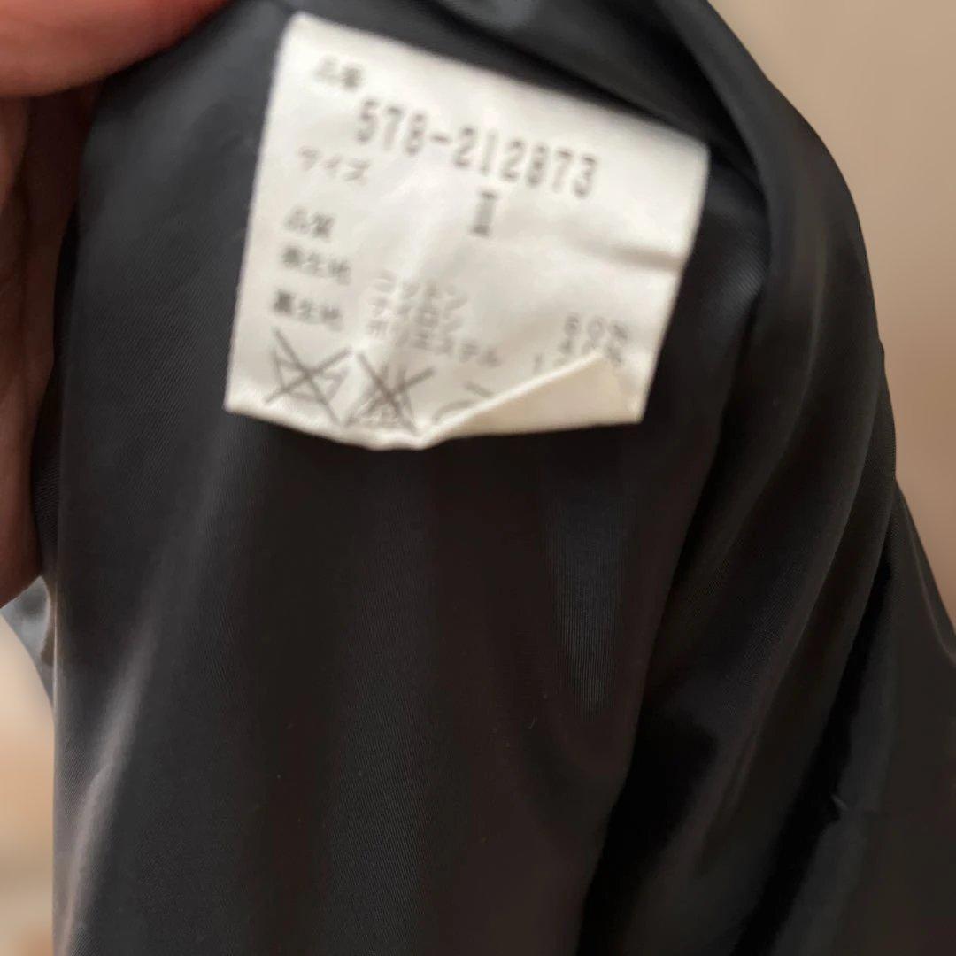 MHL×ライナーダウンハーフコート×墨黒×サイズL×クリーニング撥水加工加工付き