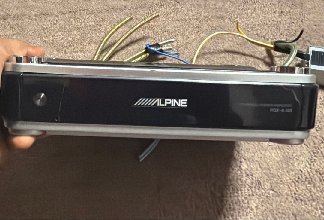 ALPINE 100w×4chパワーアンプPDX-4.100☆接続カプラー4ヶ付