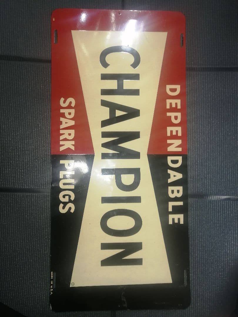 チャンピオン　プラグ　 ヴィンテージサイン　看板