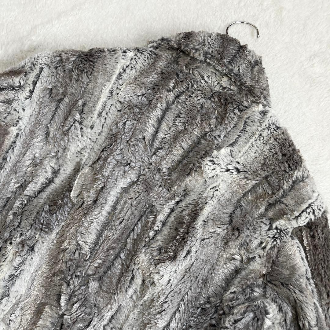 【極美品・近年・完売品】TORNADO MART　ウエットルックファーコート